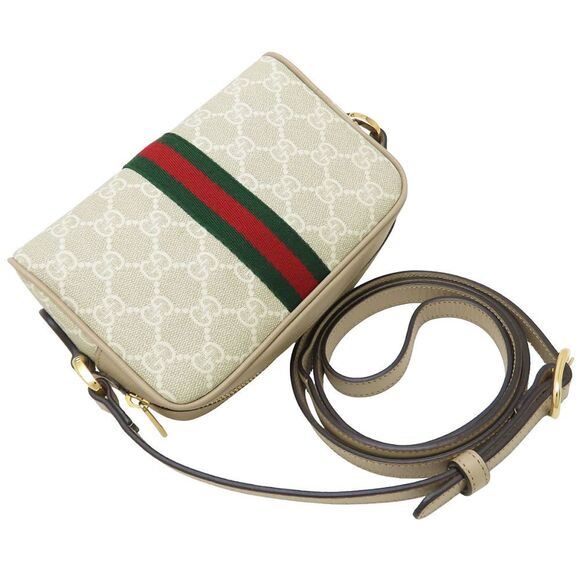 GUCCI Authentic Cream Leather Shoulder Bag - Picture 3 of 10